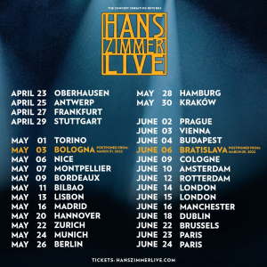 Hans Zimmer Live 2023 - Dates announced