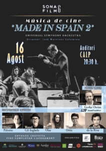 SONAFILM 2024 - Concert ‘Made in Spain 2’ & conference ‘Let’s talk about film music’