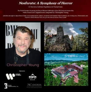 ‘Nosferatu: A Symphony of Horror’ album release special event in Transylvania with Christopher Young