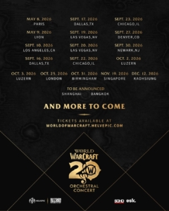 World of Warcraft: 20 Years of Music - Official World Tour 2026 World of Warcraft: 20 Years of Music - Official World Tour 2026
