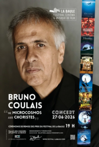 Festival de Cinéma et de Musique de Film de La Baule 2026 – 12ª edición - Bruno Coulais Festival de Cinéma et de Musique de Film de La Baule 2026 – 12ª edición - Bruno Coulais