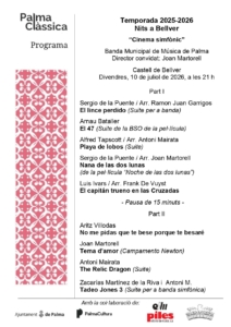 Concierto ‘Cinema simfònic’ con la Banda Municipal de Música de Palma y Joan Martorell [ARTÍCULO ESPECIAL]