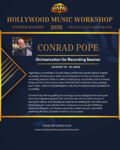 Hollywood Music Workshop 2026 – Conrad Pope Hollywood Music Workshop 2026 – Conrad Pope
