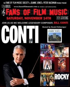 FANS OF FILM MUSIC 2026 – 17ª edición – Bill Conti