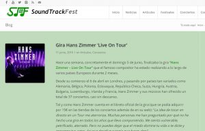 SoundTrackFest - Hans Zimmer Tour 2016