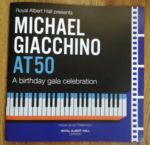 Michael Giacchino at 50 - Program Cover