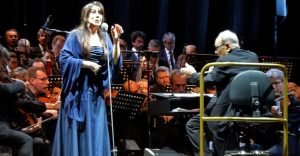 Ennio Morricone - Turín 2018 - Susanna Rigacci y Ennio Morricone