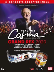 Vladimir Cosma in Paris - September 2020 [NEW DATES]