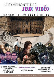 Concert ‘La Symphonie des Jeux video/The Symphony of Video Games’ at the Théâtre Antique d'Orange