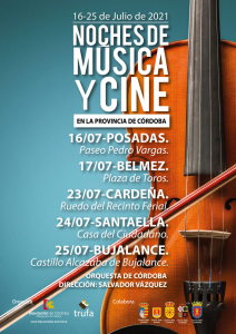 Noches de Música y Cine en la Provincia de Córdoba 2021 - Resumen - Cartel