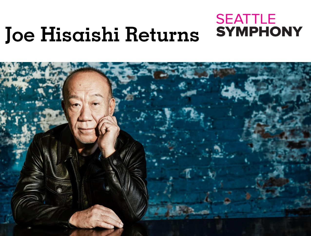 Joe Hisaishi Returns Seattle Symphony 2024 SoundTrackFest